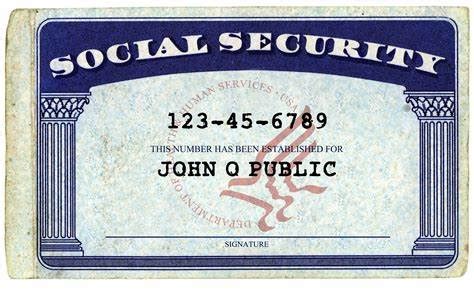 Social Security Number Format .